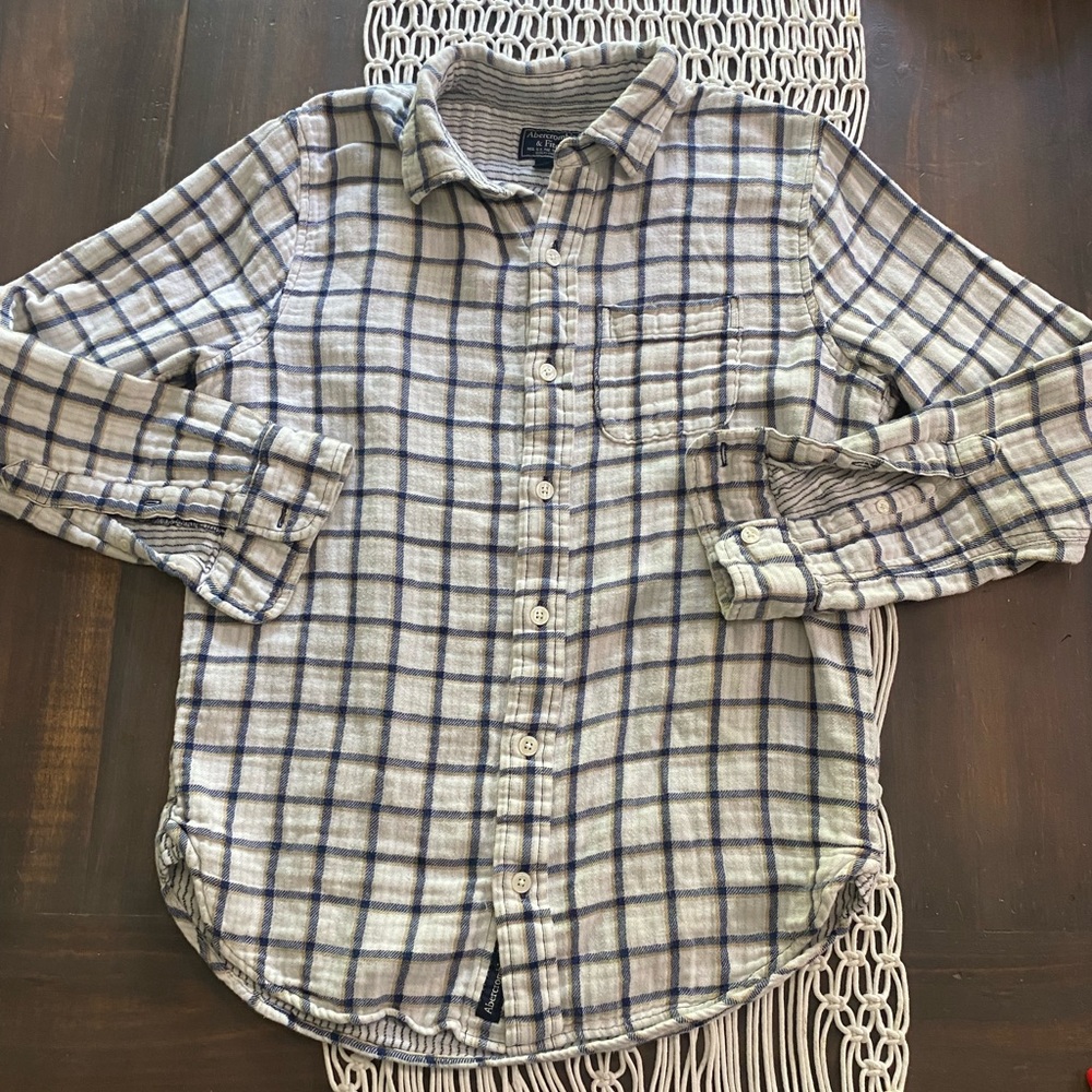 A&F plaid flannel